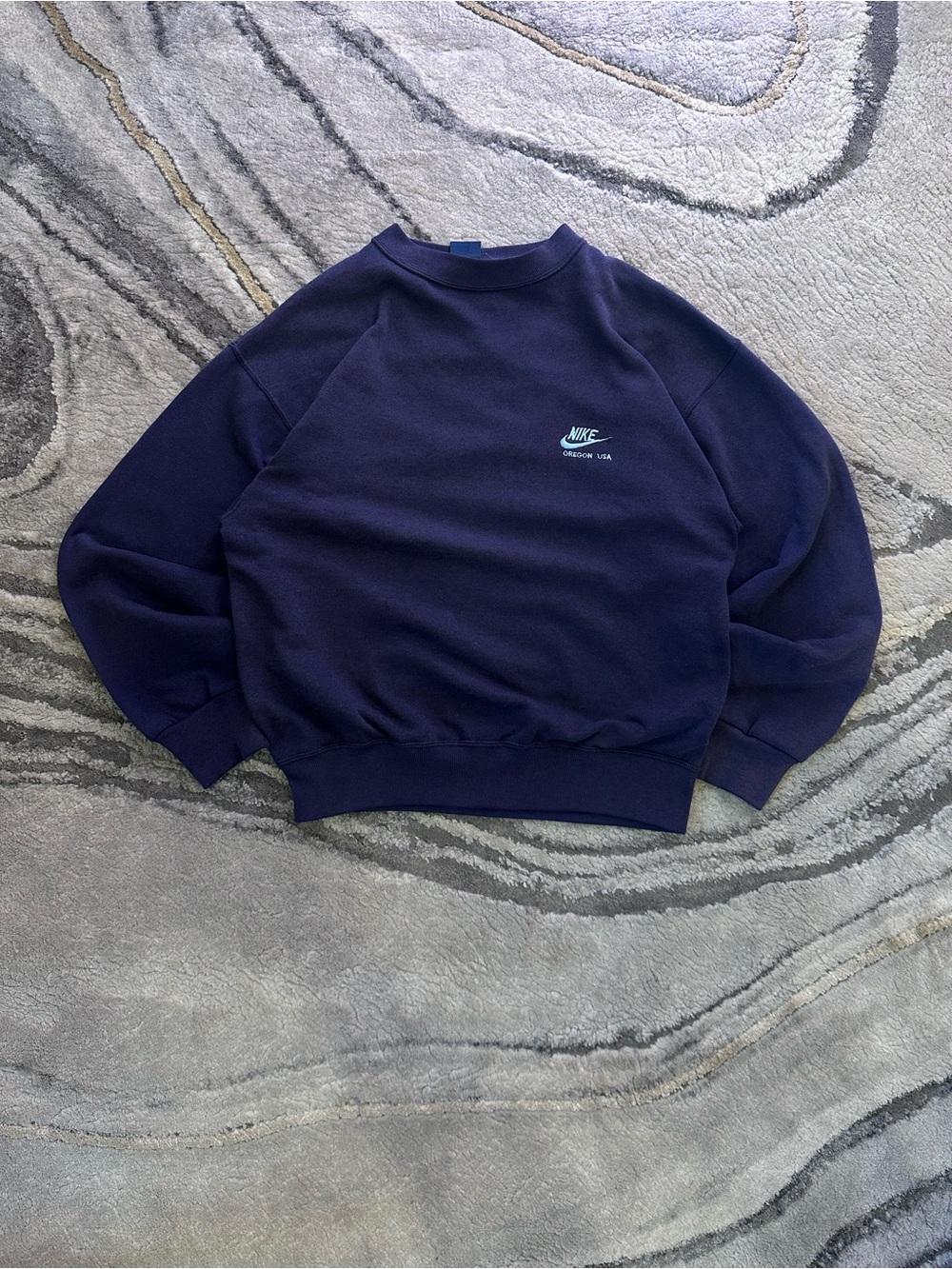 Vintage Purple 1980s Nike Oregon made in Portugal Crewneck